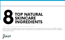 8 Top Natural Skincare Ingredients Blog Featured Image